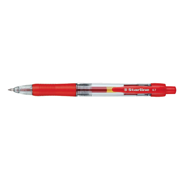 Penna Sfera Scatto Ink Gel Rosso 0 7mm Fine Starline Stl1210 Stl1210 a