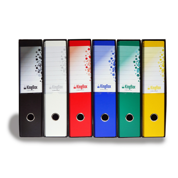 Registratore Kingbox F To Protocollo Dorso 8cm Nero Starline Rxp8ne 8025133025678