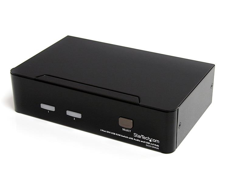 Switch KVM DVI USB 2 porte per la condivisione di un solo monitor, tastiera e mouse su due dispositivi separati 0065030842075 | initpc.it