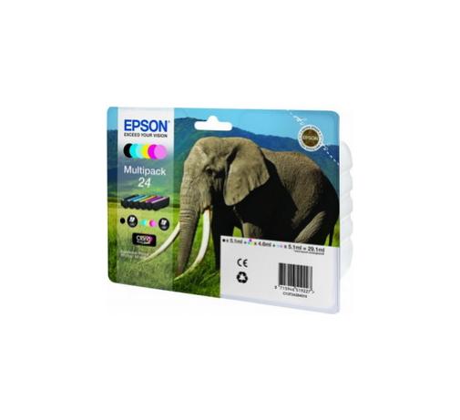 Multipack Serie 24 Elefante Contentente 6 Cartucce 1 X Colore