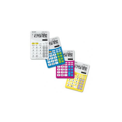 Calcolatrice El M332b 10 Cifre da Tavolo Sharp Colore Bianco Elm332bwh 4974019026510