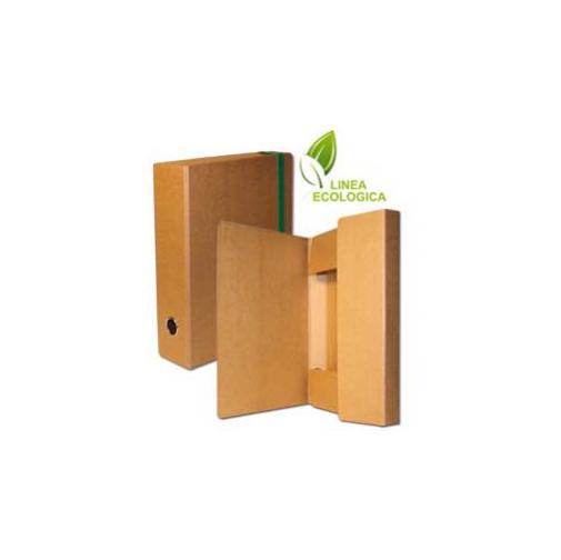 Portaprogetti in cartone ecologico avana elastico dorso 10cm 8055731915620