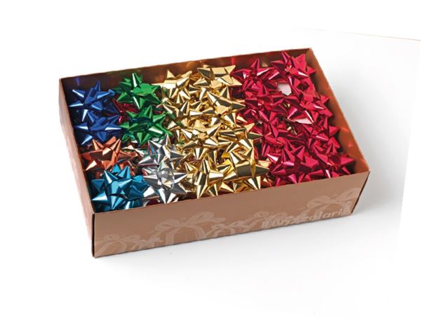 Stella metallizzata, set da 20 pezzi in 70 colori assortiti, prodotto di alta qualità per decorazioni e accessori da Brizzolari, dimensione 90 mm, finitura lucido metallico. 8004451032704 | initpc.it