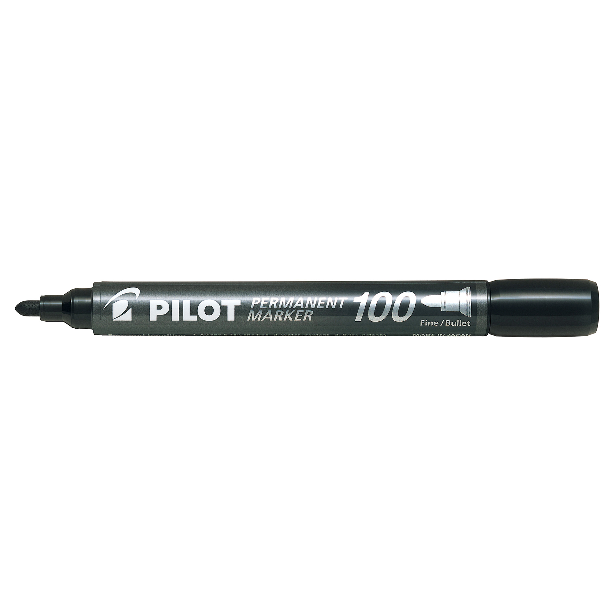 Marcatore Permanente 100 Nero P Tonda 4 5mm Pilot Confezione da 12 Pezzi