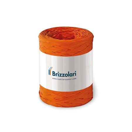 Rafia sintetica 6802 del marchio Brizzolari, peso netto 100mt, colore arancione. 8031653221636 | initpc.it