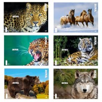 Maxiquaderno A4 40fg 2 80gr 4mm C Margine Animal Be More Special 2017 Bm Confezione da 10 Pezzi