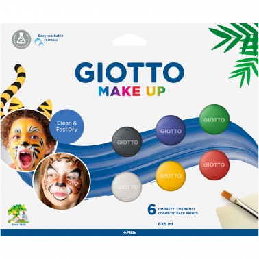 Set 6 Ombretti Cosmetici Make Up Colori Classici 5ml Giotto 476200 8000825032301