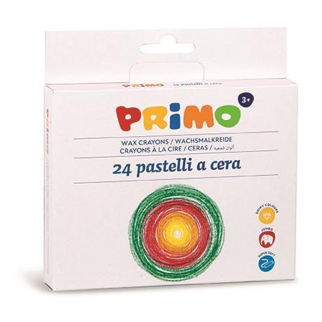 24 Pastelli a Cera Jumbo Fasciati Primo 052pc24mx 8006919000522