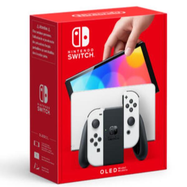 Console portatile Nintendo Switch con schermo OLED e design bianco, compatibile con controller Joy-Con. 0045496453435 | initpc.it