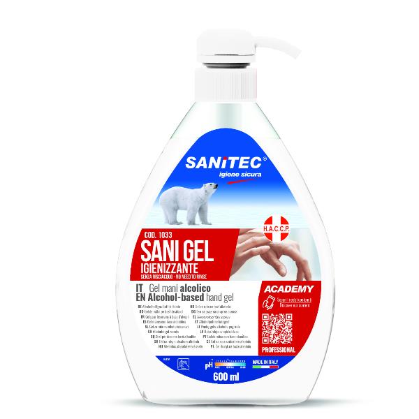 Sanigel Mani Igienizzante 600ml Sanitec 1033 S 18054633830304
