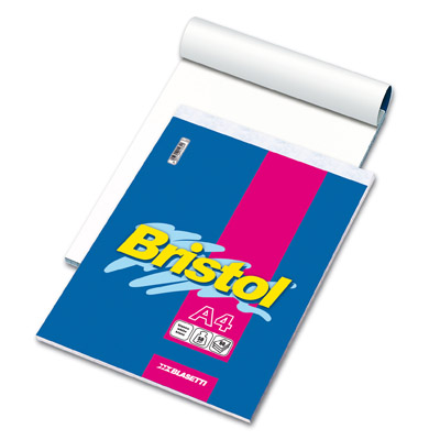Blocco Notes Bristol Fg 60 A4 Bianco Gr 50 Blasetti 1036 8007758012349