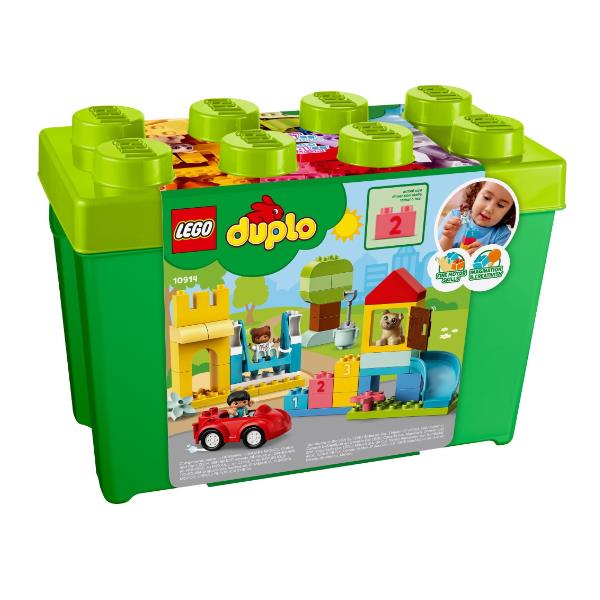 Contenitore di mattoncini LEGO con design Dinosaurland 5702016617757 | initpc.it