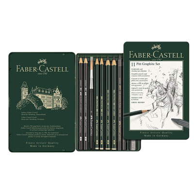 Matita Monochrome Faber Grafite in Set Pz 11 Faber Castell 112972 4005401129721