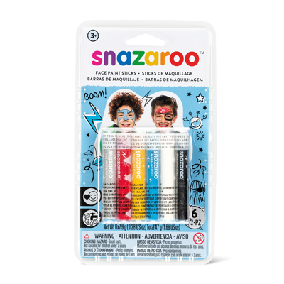6 Stick Colori Trucco Snazaroo Ragazzi Snazaroo 1172014 766416496560
