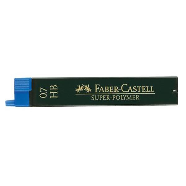 Matita con punta in superpolimero di 0,7mm, scala HB, pacchetto da 12 pezzi, marchio Faber-Castell. 4005401207009 | initpc.it