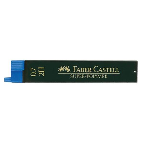 Mine Super Polymers 0 7mm 2h Faber Castell Cod 120712a 4005401207122