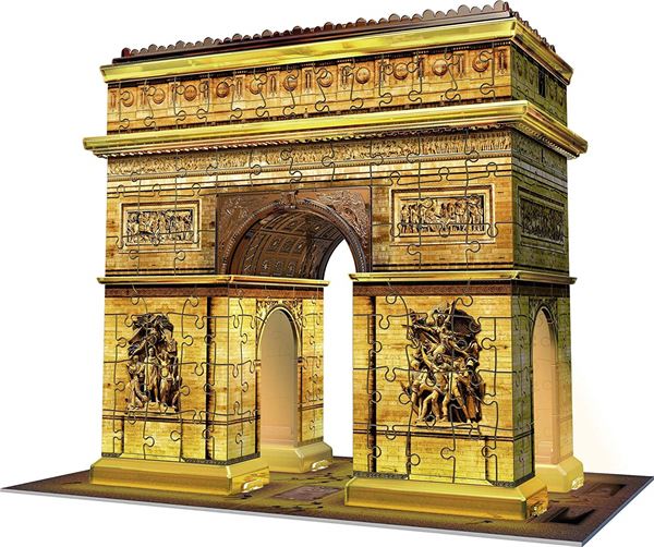 Arco di Trionfo in edizione notturna, realizzato da Ravensburger, con dettagli intricati e colori vivaci. 4005556125227 | initpc.it