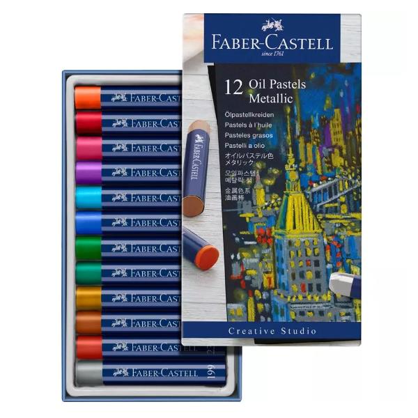 Paletta a olio metallizzata in colle, marca Faber-Castell, serie CF12. 4005401270140 | initpc.it