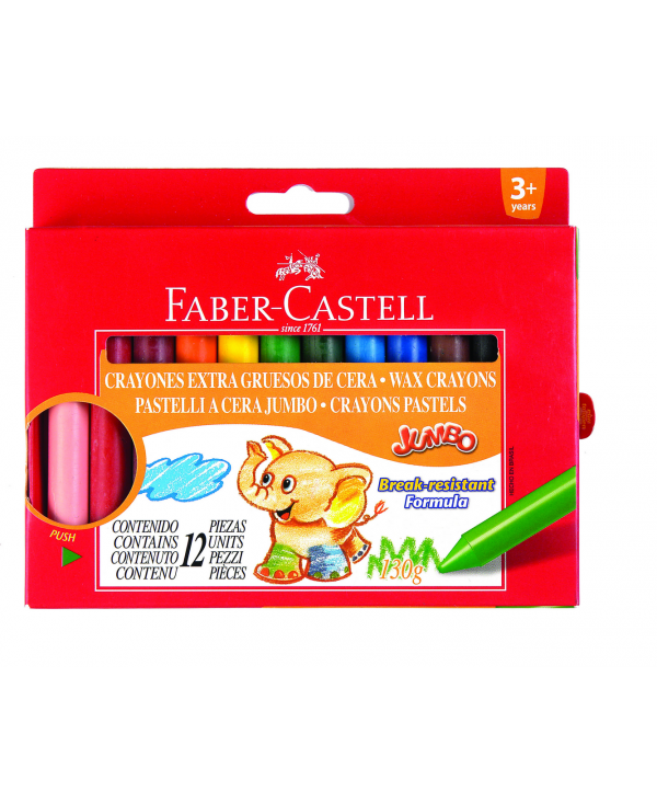 Pastelli Cera Jumbo Faber Castell 141112 7891360520481