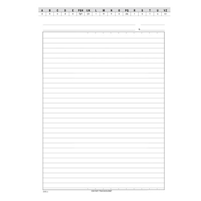 Scheda a Righe Verticale Flex Rubrica a Z Traccia Colonne 100 Pz 17x24 Flex 154000000 8010838019923