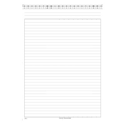 Scheda a Righe Verticale Flex Rubrica a Z Traccia Colonne 100 Pz 21x30 Flex 156000000 8010838020158