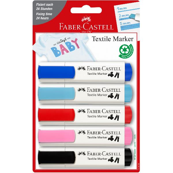 Marker Textile Baby Party Faber Castell 159530 4005401595304