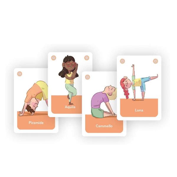 Carte Yoga di Clementoni, gioco da tavolo per allenarsi alla pratica del yoga con carte istruzioni e immagini guide 8005125163007 | initpc.it