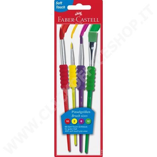 Pennelli Soft Mis 2 6 10 12 Faber Castell 481600 4005401816003