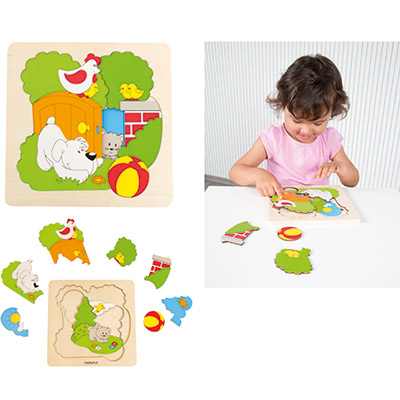 Puzzle in Legno Discovery Giardino Beleduc 17500 4014888175008