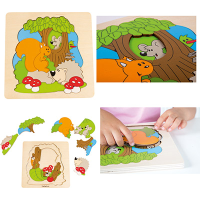 Puzzle in Legno Discovery Foresta Beleduc 17510 4014888175107