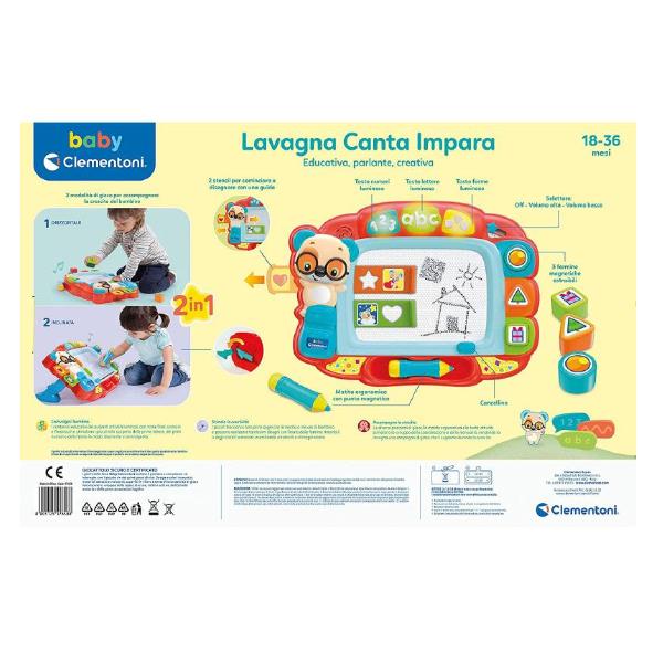 Baby Lavagna Canta e Impara Clementoni 17658 8005125176588