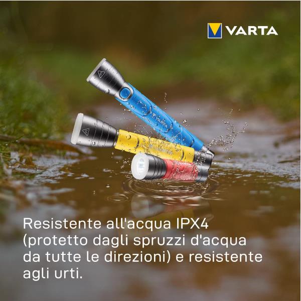 Torcia a batteria da esterno Outdoor Sports F20, 2 AA, marca Varta, adatta per uso all'aperto 4008496927630 | initpc.it