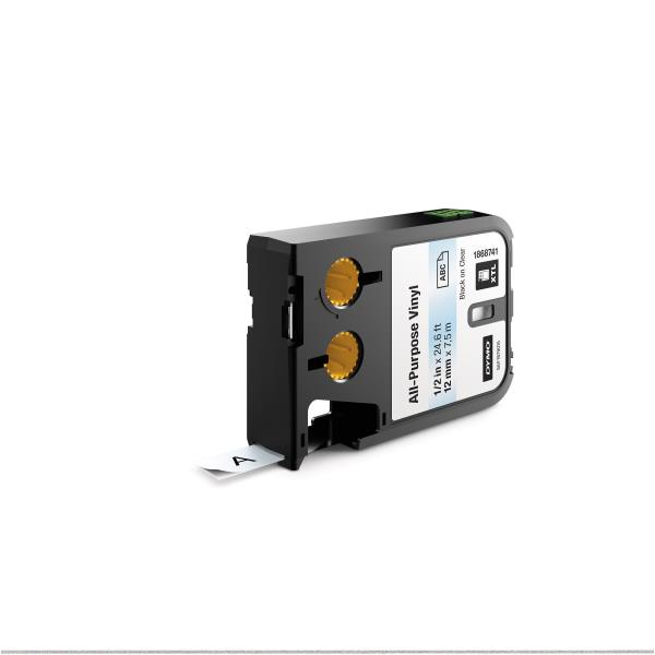 Alt text: Nastro xtl poliestere 6mmx9,1m nastro trasparente da stampante termica Dymo per etichette e adesivi. 0071701001146 | initpc.it