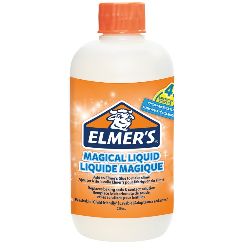Elmer's Magical Liquid Trasparente, liquido per creare slime in vaschetta da 259ml. 3026980509422 | initpc.it