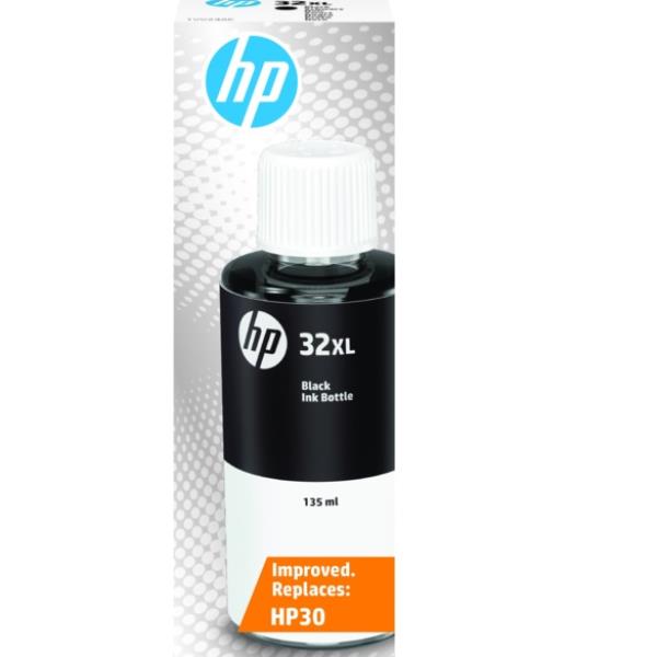 Bottiglia di inchiostro compatibile per stampanti HP, marchio HP Inc., colore nero, capacità 135ml 0192545270687 | initpc.it