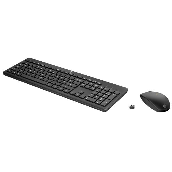 Kit mouse e tastiera wireless 235 di alta qualità HP, design ergonomico e comodità di utilizzo connessi in modo sicuro e senza fili. 0195122606138 | initpc.it