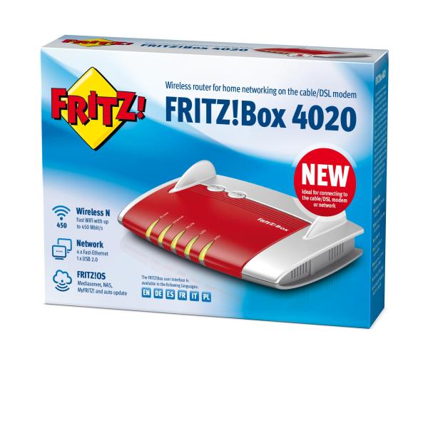 Fritzbox 4040 International Ch Avm Computer Systems 20002767 4023125027673