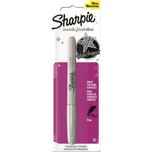 Sharpie Metallic Argento F Sharpie 2065407 3501178491128