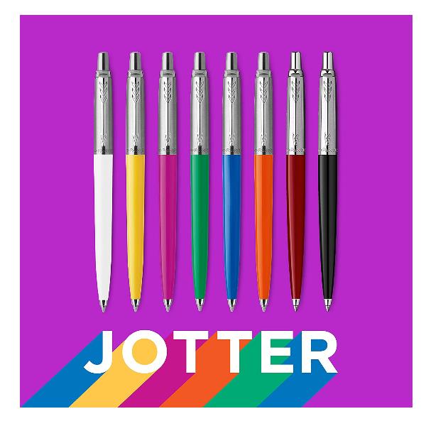 Penna a sfera Jotter originale di Parker in plastica, colore arancione, marchio Parker. 3026980760540 | initpc.it