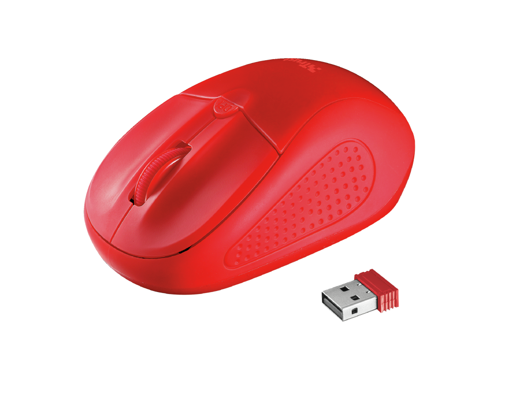 Primo Wireless Mouse Red Trust Computer 20787 8713439207873