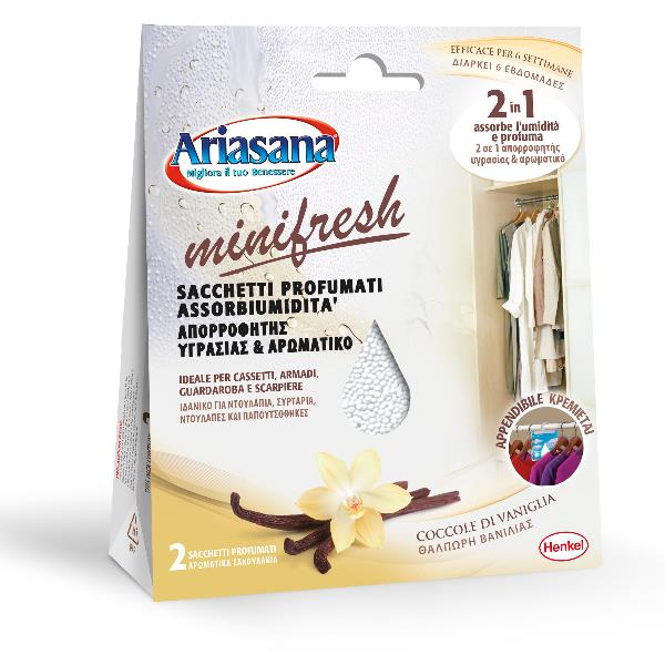 ARIASANA Minifresh Comfort Vanig, prodotto di benessere e comfort per una maggiore flessibilità dei tessuti muscolari. L'azienda Ariasana propone questo prodotto per ridurre la stanchezza e migliorare l'attività fisica. 8004630918089 | initpc.it