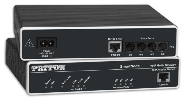 Smartnode Dual Fxs Voip Gateway 1 Patton Sn4112 Js Eui 847840000957