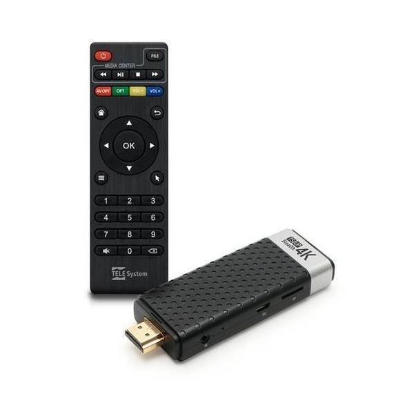 Decoder TS UP 4K Stealth Android, WiFi, decodifica in alta definizione 4K, compatibile con Android, connessione wireless. 8051511391042 | initpc.it
