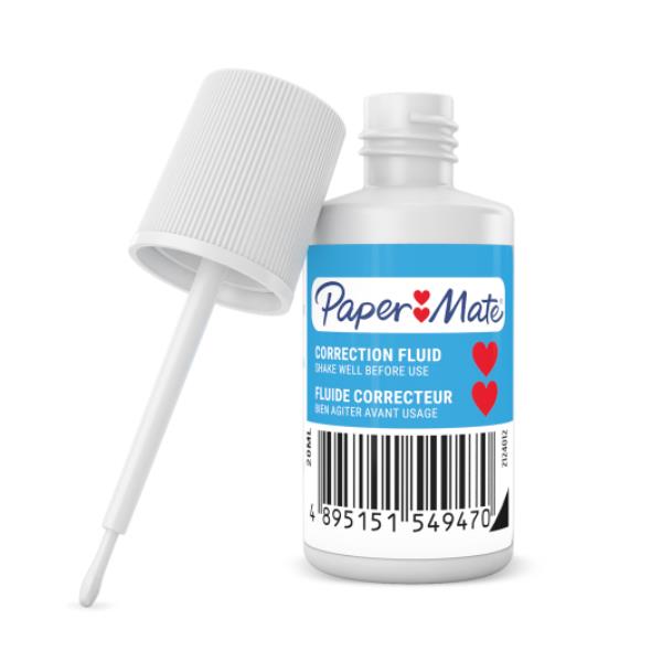 Correttore liquido per correzioni di precisione, 20ml, marchio Papermate. 4895151549487 | initpc.it