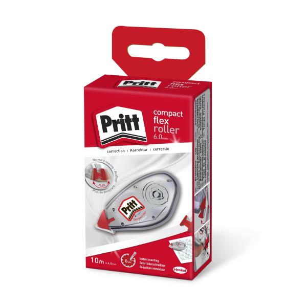 Correttore per errori di scrittura e correzione di bozze, compatto, da 6mm, marchio Pritt. 4053172005515 | initpc.it