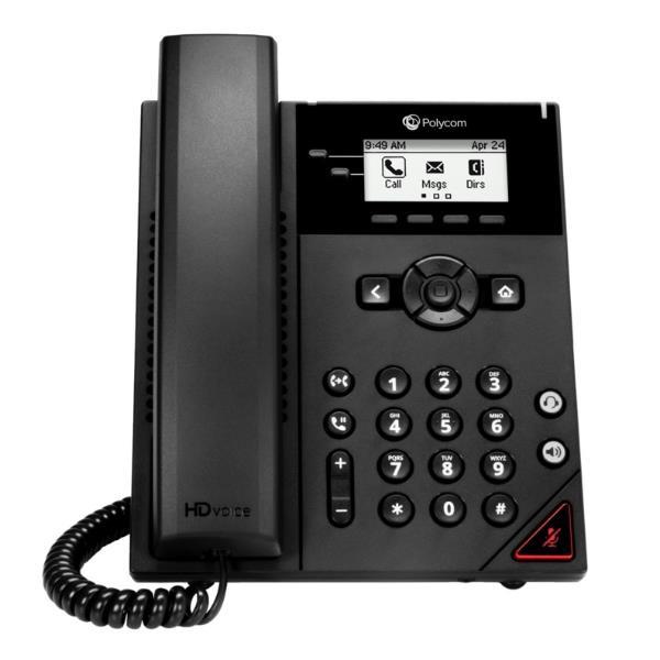 Telefono da scrivania VVX 150 con alimentazione POE, marca Poly, dispositivo di comunicazione avanzato per uffici e ambienti di lavoro. 0610807882992 | initpc.it