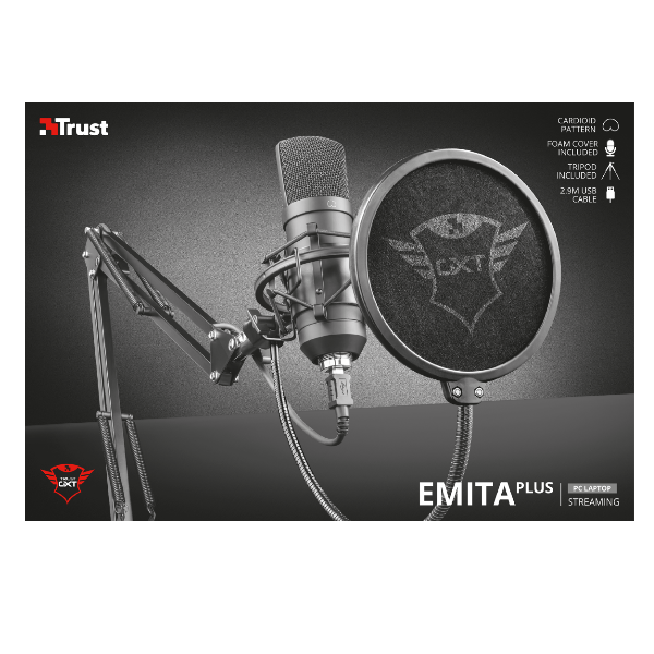 Gxt252 Emita Plus Microphone Trust 22400 8713439224009