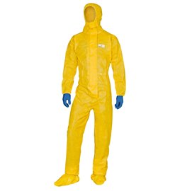 Tuta di protezione deltachem taglia l gialla dpi 3 certificata ce 3295249192907