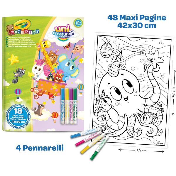 Maxi Pagine da Colorare Mini Kids Crayola 25 1040 5010065010406