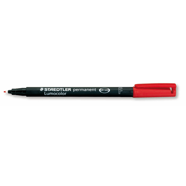 Pennarello staedtler lumocolor permanent 318 rosso 0.6mm 4007817831823